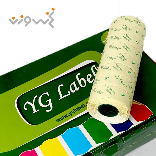 لیبل دستگاه کدزن YG شماره 4 ترک - کاغذ لیبل