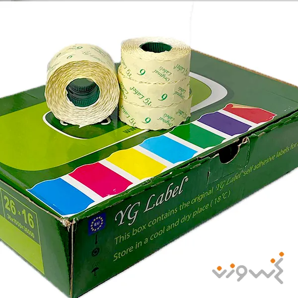 لیبل دستگاه کدزن YG شماره 6 ترک - کاغذ لیبل