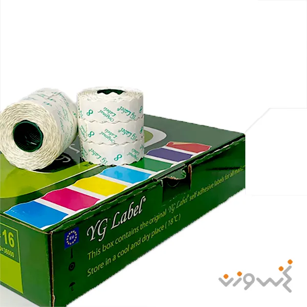 لیبل دستگاه کدزن YG شماره 8 ترک - کاغذ لیبل